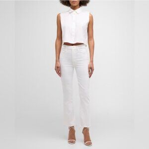 Mother The Hustler Ankle Fray Jeans in Fairest of Them All Size 27